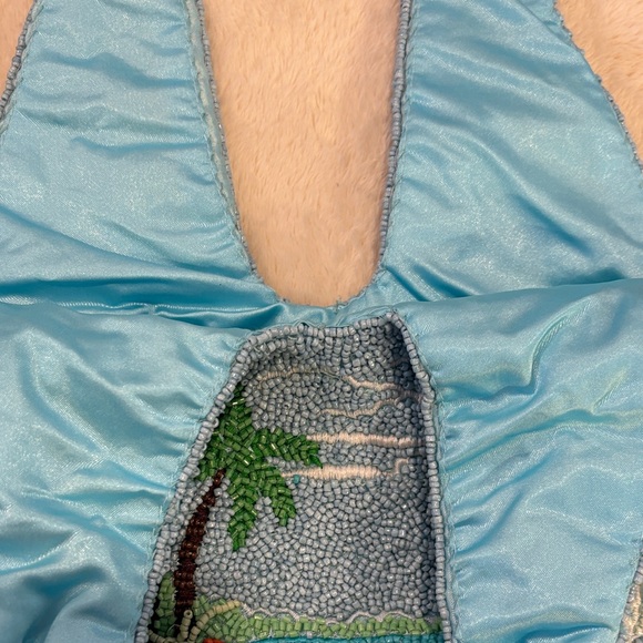 Viral TikTok Beaded Beach Tote | Coastal Grandmother Preppy Vacation Bag - Picture 7 of 11